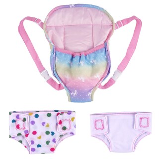 Foto 1 | Portabuñecas Babeside Con 2 Pañales Para Muñecas De 30 A 45 Cm - Venta Internacional