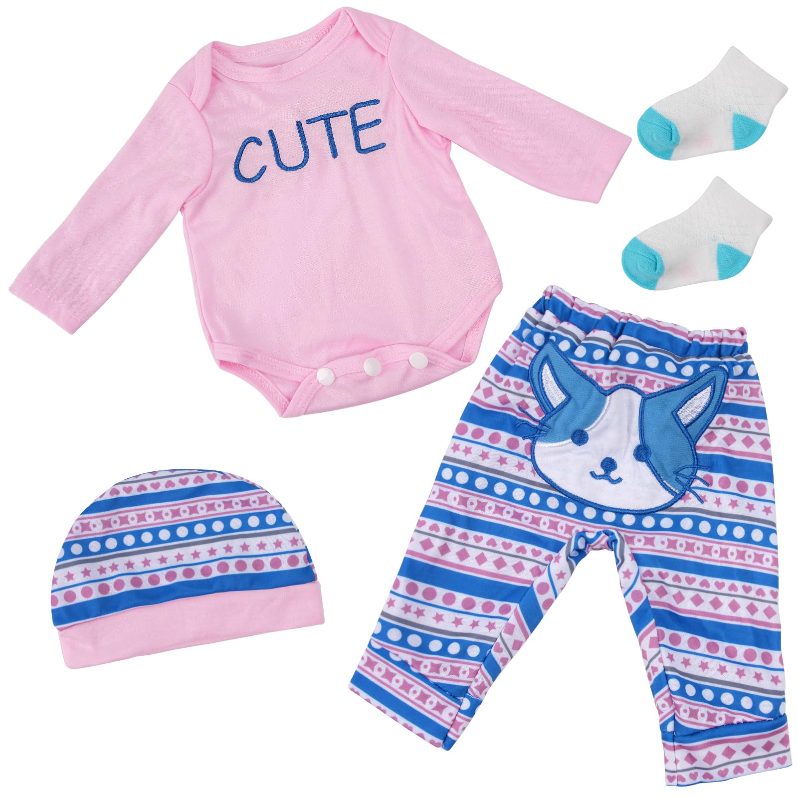 Foto 2 pulgar | Set de Ropa Reborn Baby Doll Babeside para Bebés de 43 a 56 cm - Venta Internacional