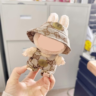Foto 1 | Ropa Labubu Para Muñeca, 17 Cm, Traje Rosa Y Marrón Con Sombrero - Venta Internacional.