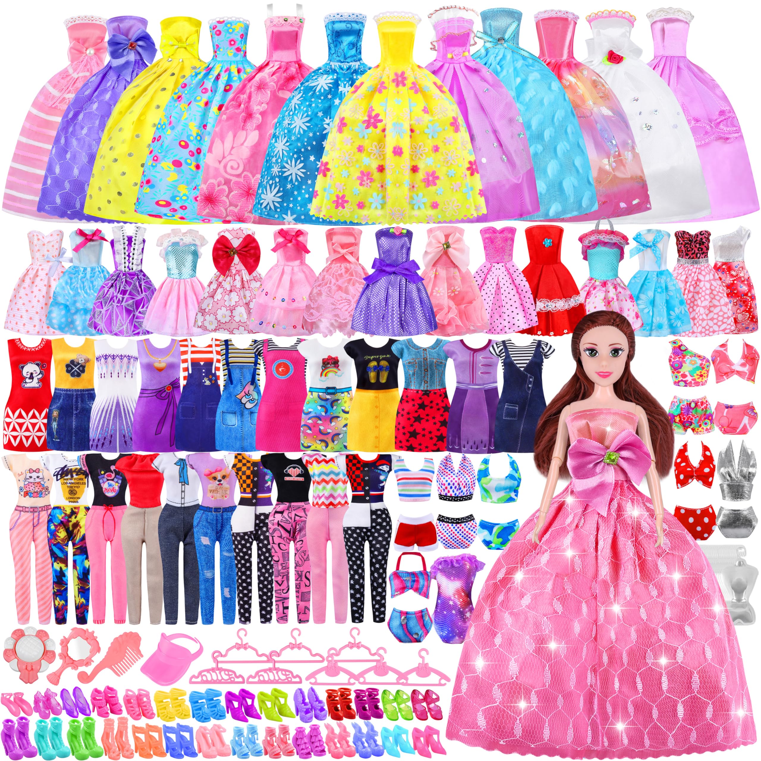 Foto 1 | Set de Ropa y Accesorios Minifun para Muñeca-Venta Internacional