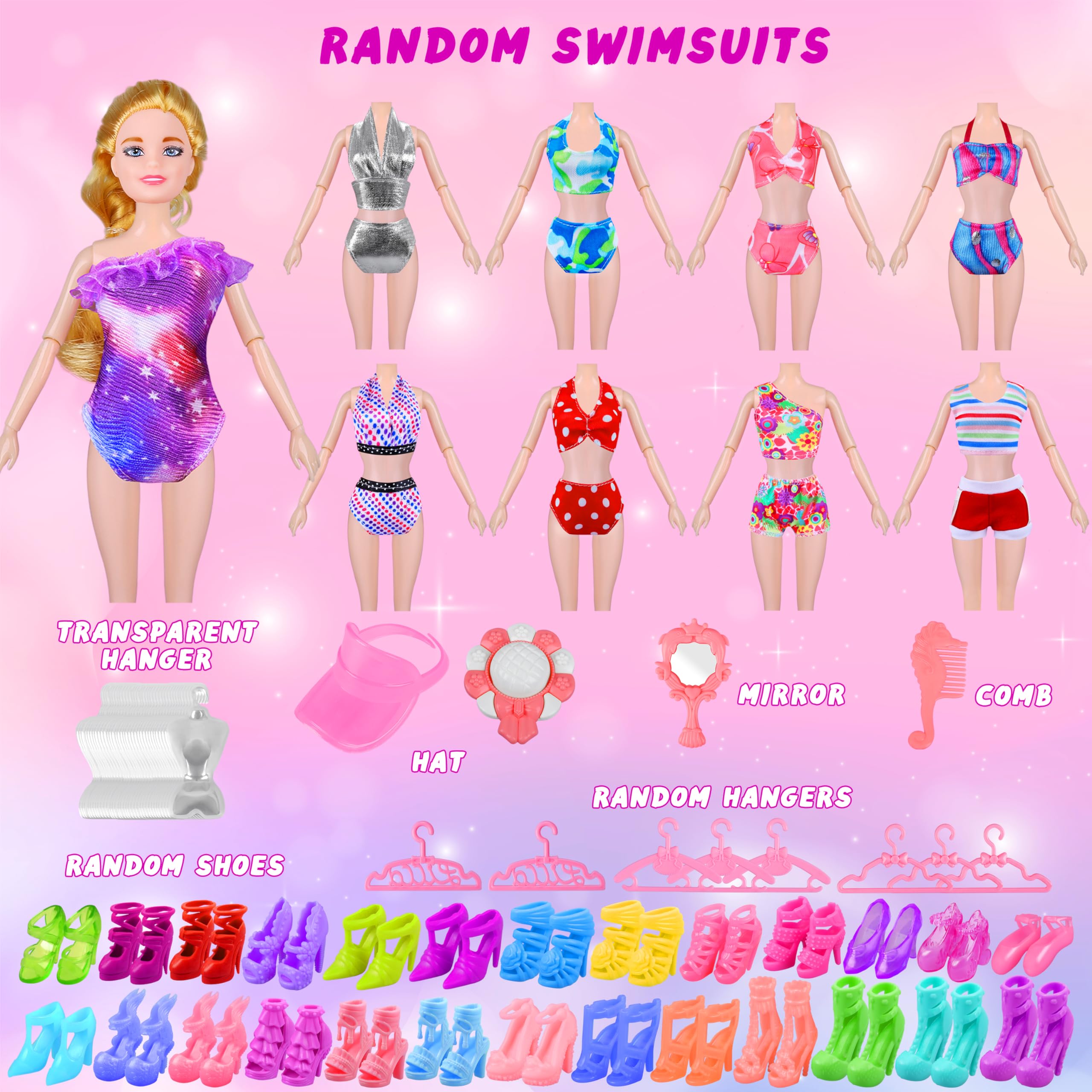 Foto 6 pulgar | Set de Ropa y Accesorios Minifun para Muñeca-Venta Internacional