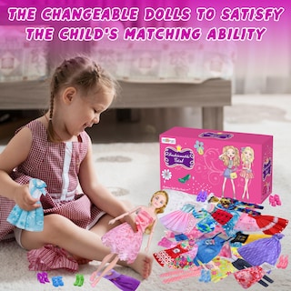 Foto 6 | Set de Ropa y Accesorios Minifun para Muñeca-Venta Internacional