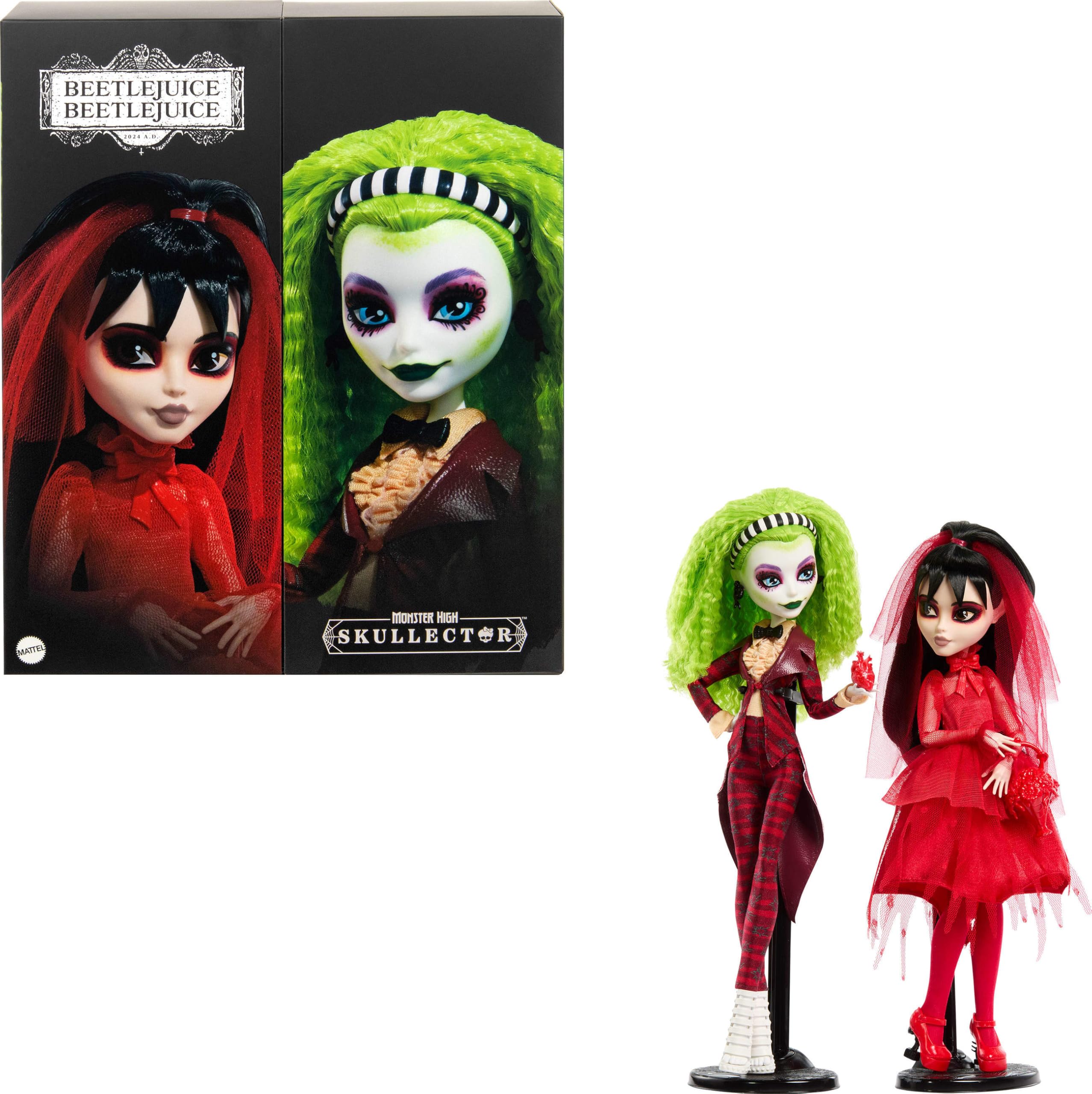 Pack de 2 Muñecas Monster High Skullector Beetlejuice - Venta Internacional