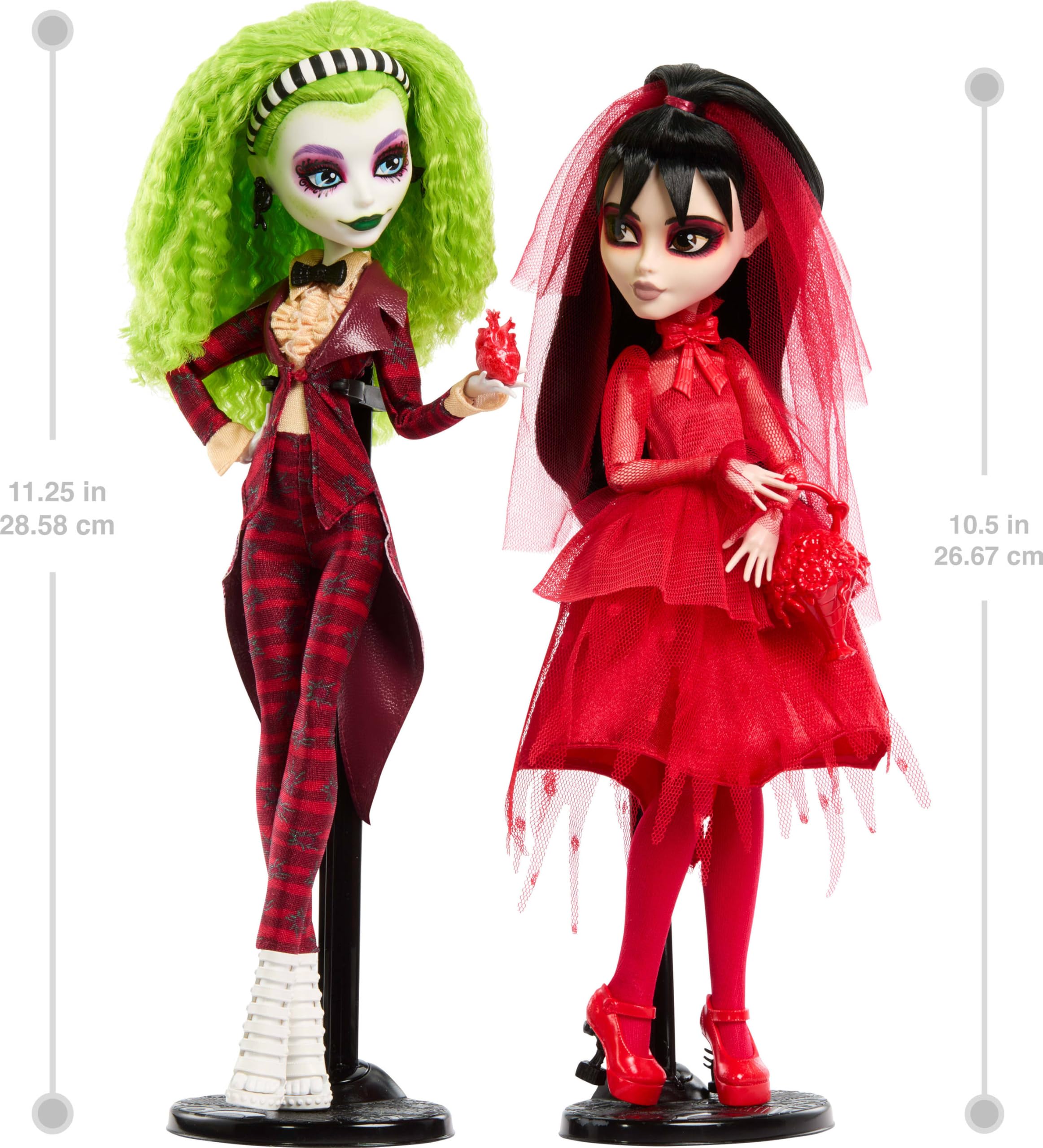 Foto 2 | Pack de 2 Muñecas Monster High Skullector Beetlejuice - Venta Internacional