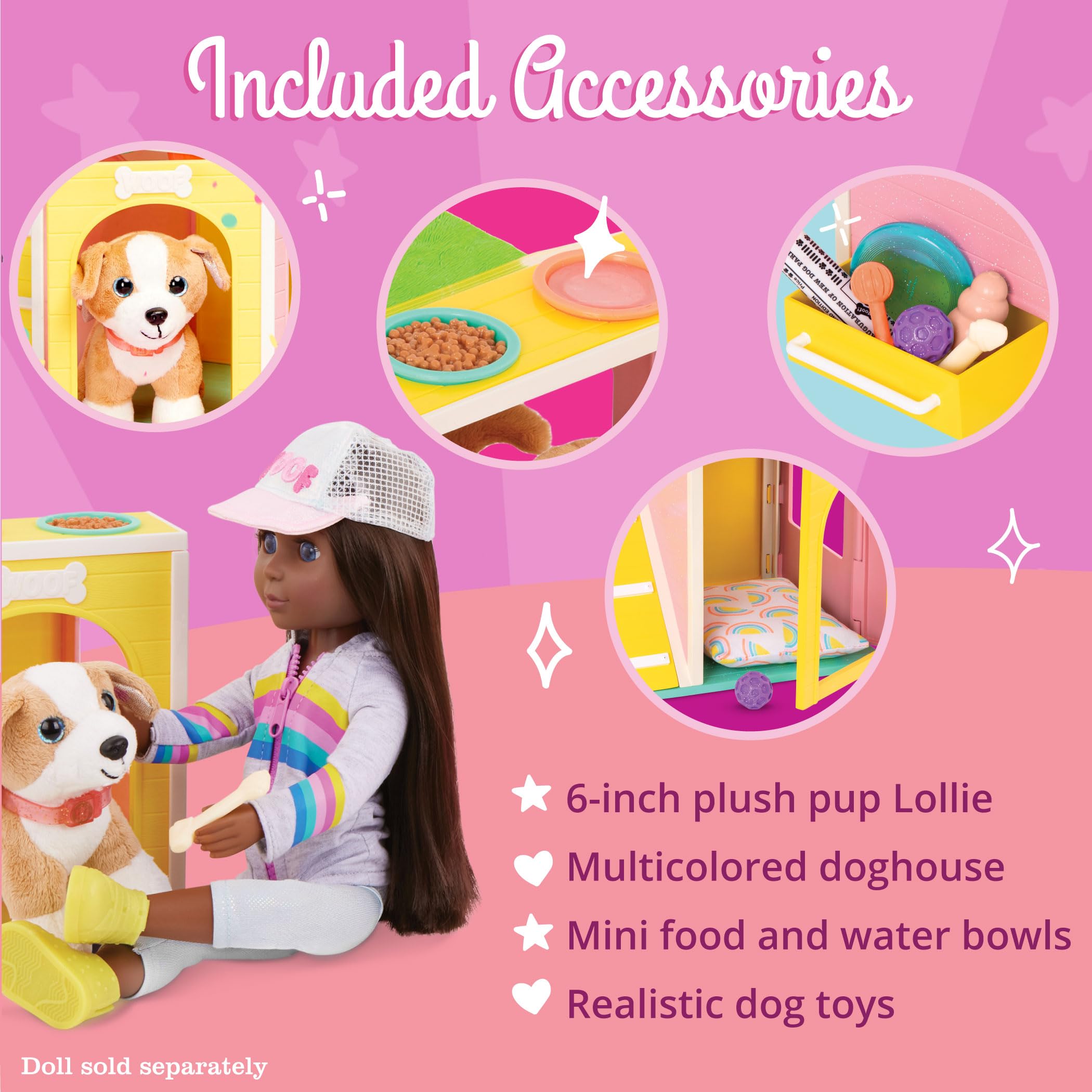 Foto 4 pulgar | Playset Dog House Glitter Girls Con Cachorro De Peluche Chihuahua - Venta Internacional.