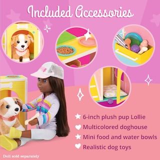 Foto 3 | Playset Dog House Glitter Girls Con Cachorro De Peluche Chihuahua - Venta Internacional.
