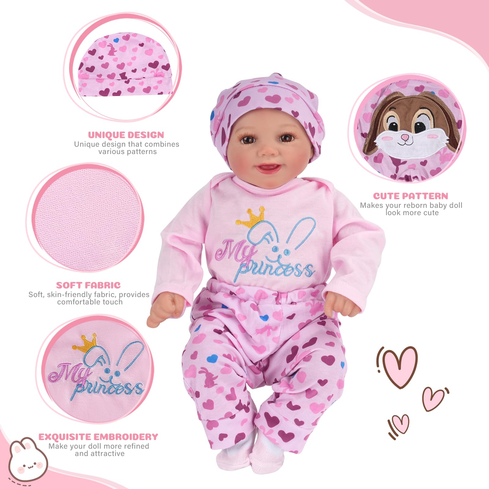 Foto 3 pulgar | Set de Ropa para Muñecas Reborn Baby Dolls Babeside - Venta Internacional