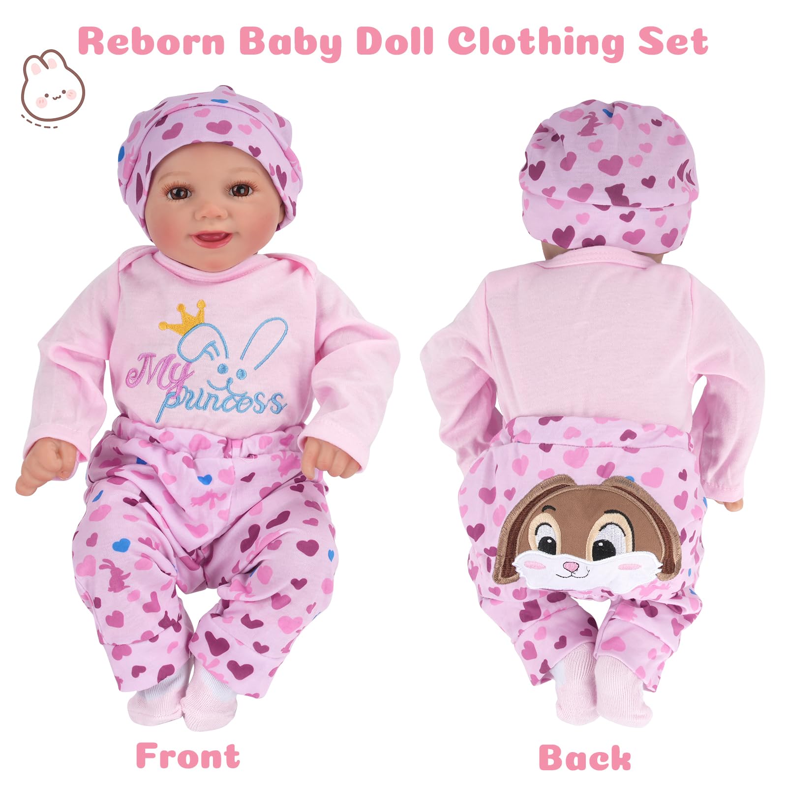 Foto 5 pulgar | Set de Ropa para Muñecas Reborn Baby Dolls Babeside - Venta Internacional