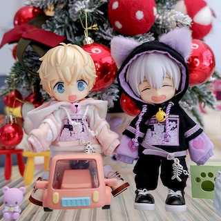 Foto 3 | Suéter con Capucha Cat para Figura OB11 / Molly / GSC / YMY - Venta Internacional