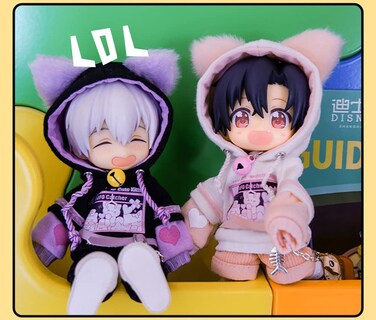Foto 4 | Suéter con Capucha Cat para Figura OB11 / Molly / GSC / YMY - Venta Internacional