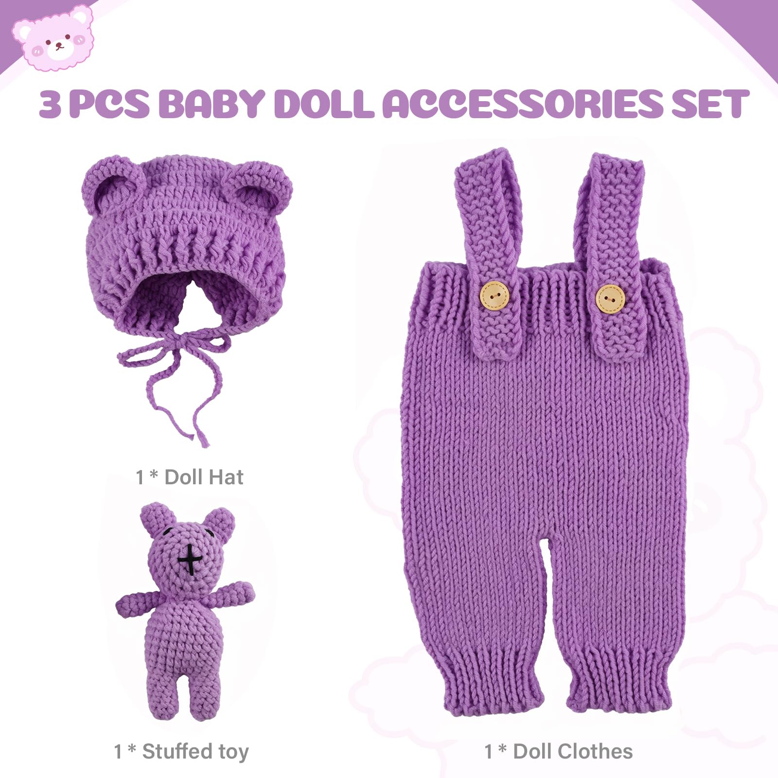 Foto 3 pulgar | Set de Ropa para Muñecas Babeside - Venta Internacional