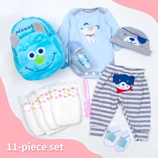Foto 5 | Set de Ropa para Muñeca Reborn 11 Piezas - Venta Internacional