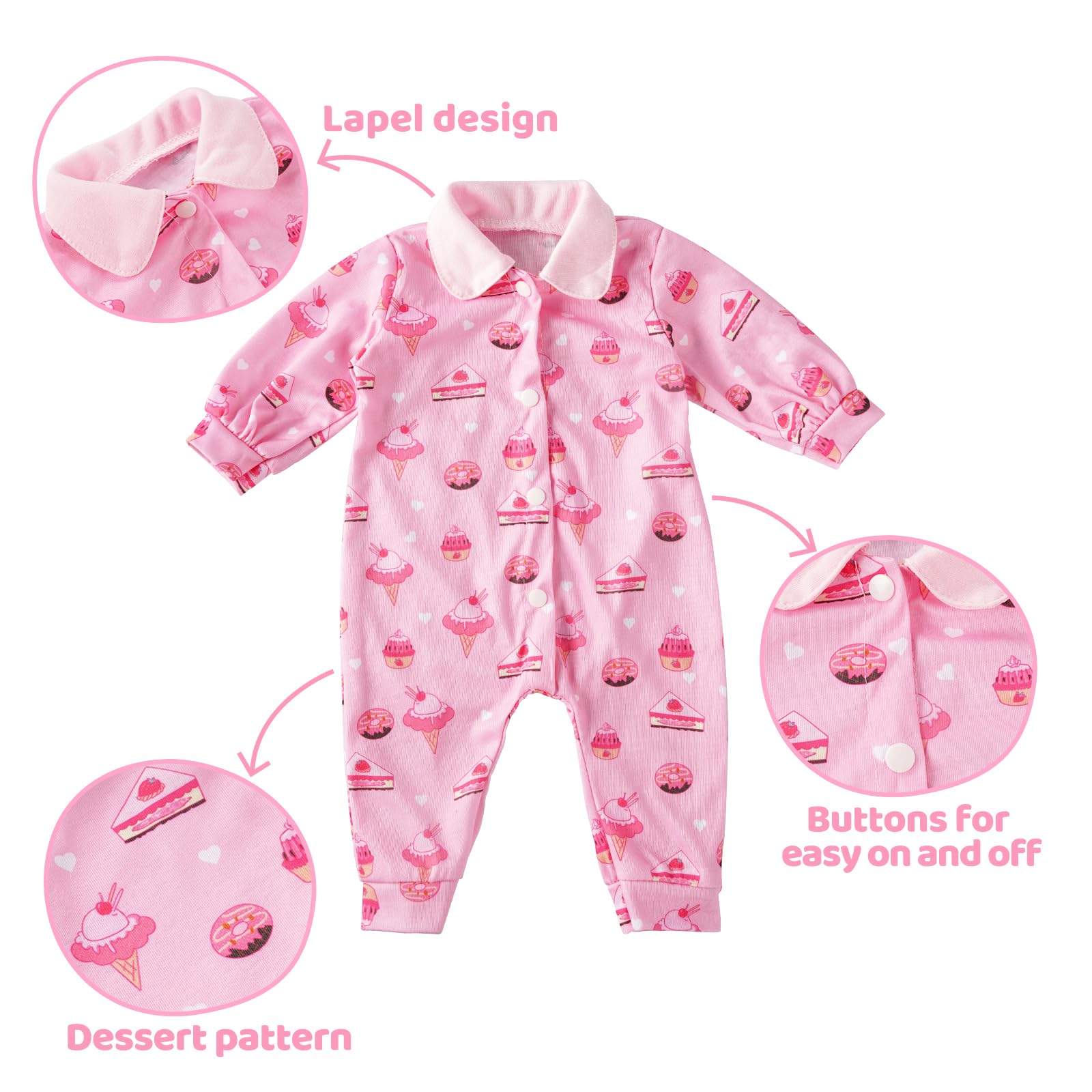 Foto 2 | Set de Ropa Reborn Baby Doll 9 Piezas - Venta Internacional