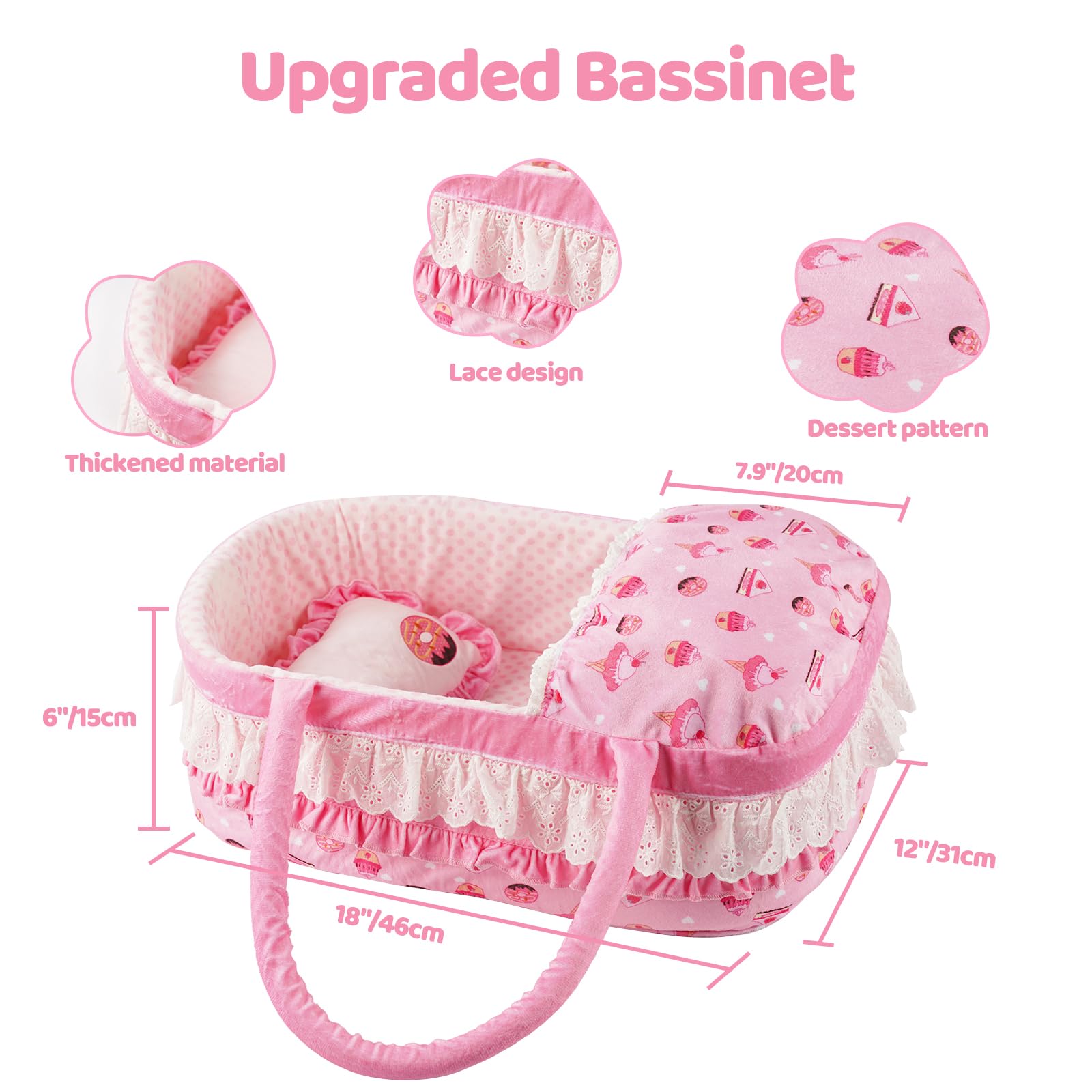 Foto 4 pulgar | Set de Ropa Reborn Baby Doll 9 Piezas - Venta Internacional