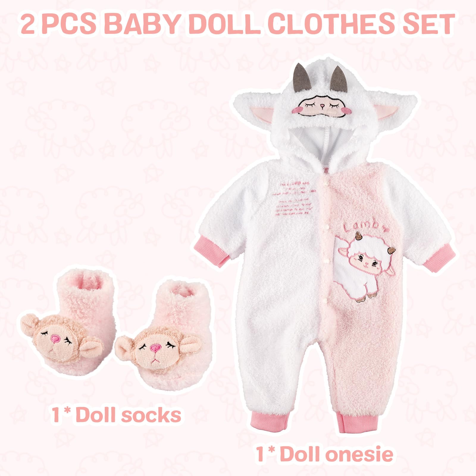 Foto 6 pulgar | Set de Ropa para Muñecas Babeside de 43 a 56 cm - Venta Internacional
