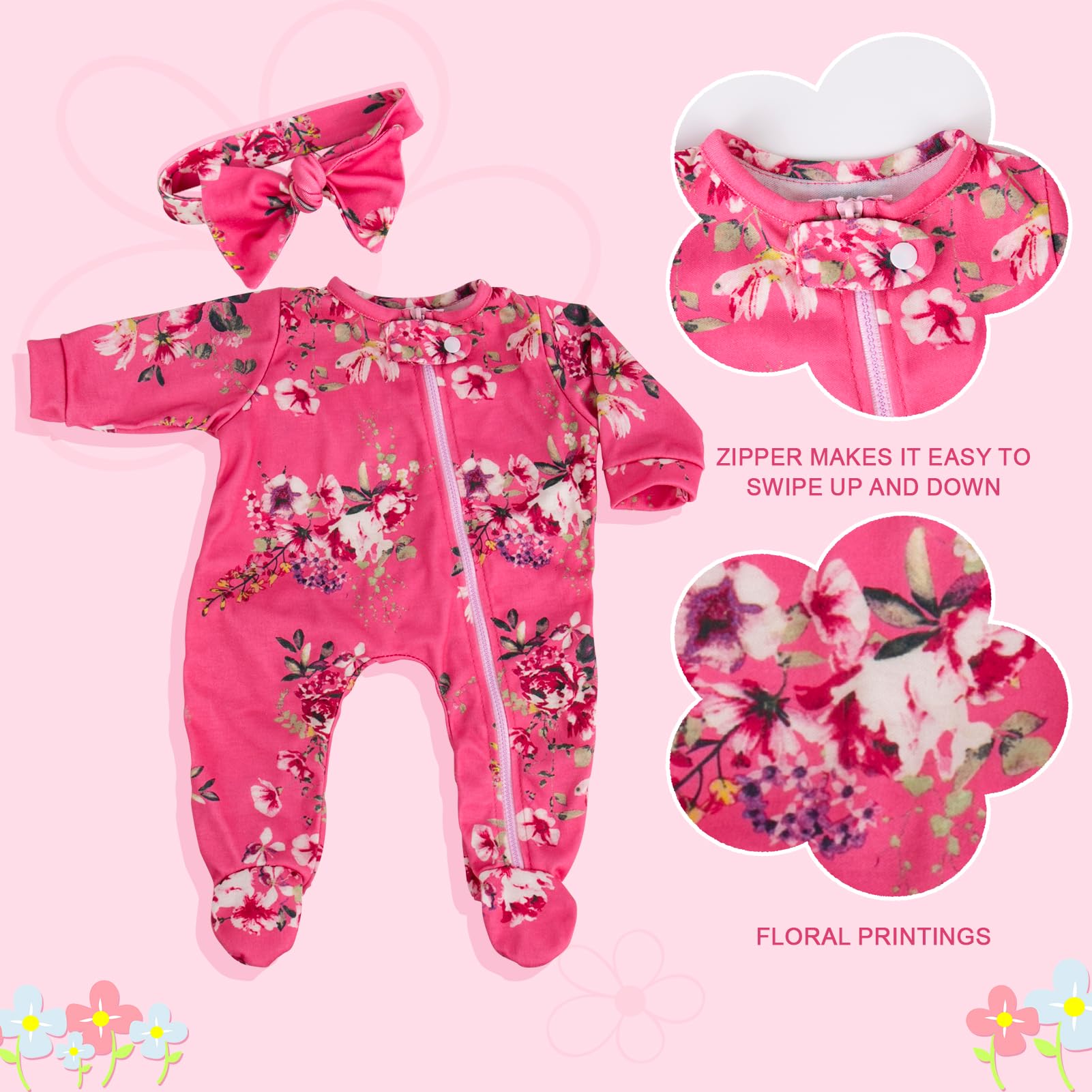 Foto 5 pulgar | Set De Ropa Para Muñecas Aori Relike Reborn De 50 Cm Con Accesorios - Venta Internacional.