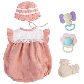 Foto 1 | Conjunto De Ropa Aori Reborn Baby Doll De 50 Cm Con Atuendo Rosa Y Acceso. - Venta Internacional.