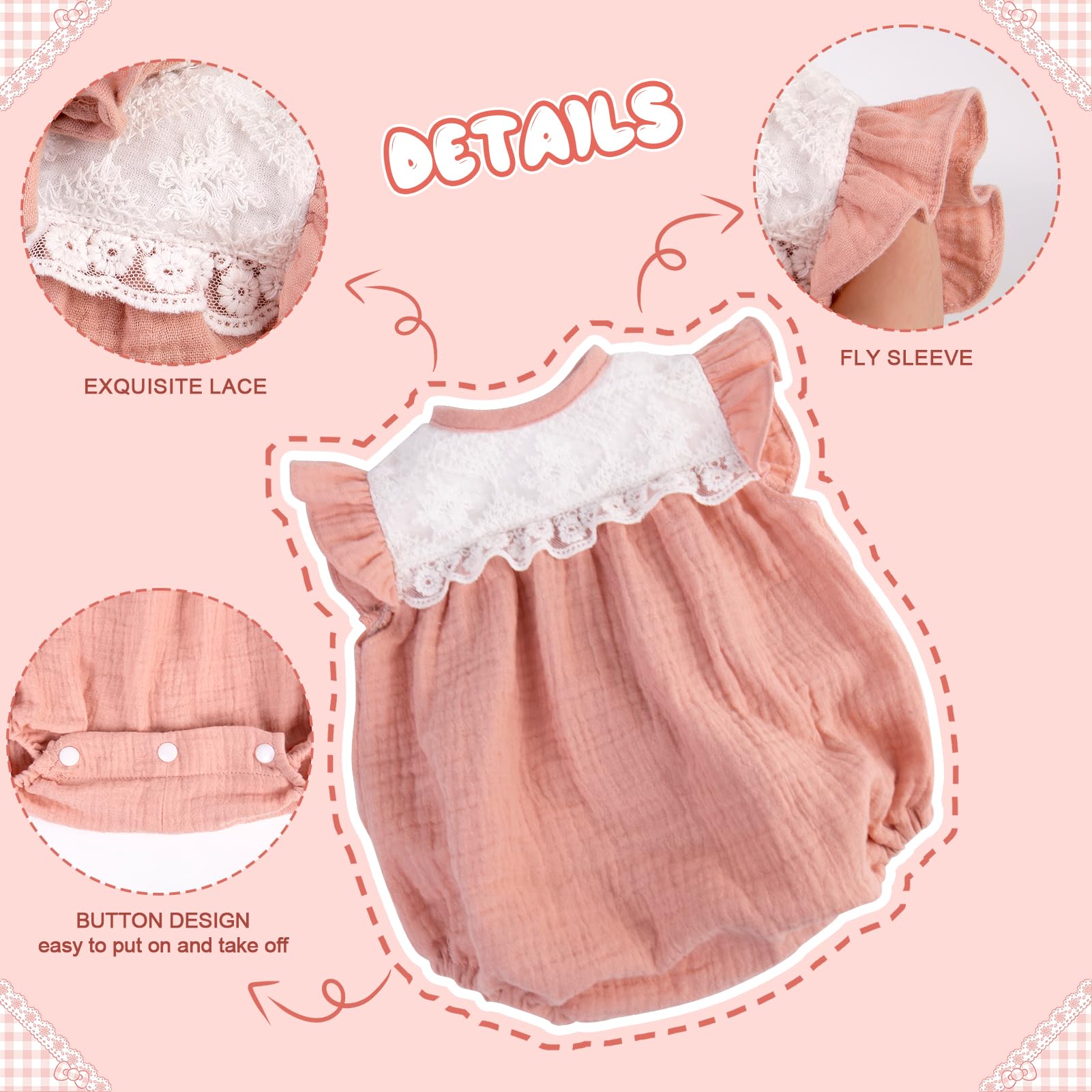 Foto 5 pulgar | Conjunto De Ropa Aori Reborn Baby Doll De 50 Cm Con Atuendo Rosa Y Acceso. - Venta Internacional.
