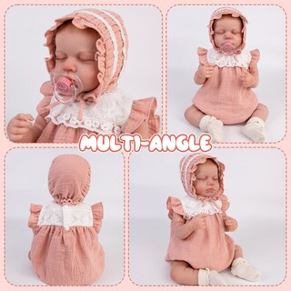 Foto 5 | Conjunto De Ropa Aori Reborn Baby Doll De 50 Cm Con Atuendo Rosa Y Acceso. - Venta Internacional.
