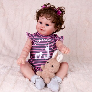 Foto 4 | Set De Ropa Para Muñecas Aori Reborn De 50 Cm Con Rayas Moradas - Venta Internacional.