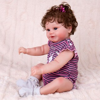 Foto 5 | Set De Ropa Para Muñecas Aori Reborn De 50 Cm Con Rayas Moradas - Venta Internacional.