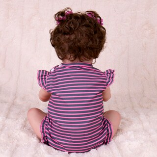 Foto 6 | Set De Ropa Para Muñecas Aori Reborn De 50 Cm Con Rayas Moradas - Venta Internacional.