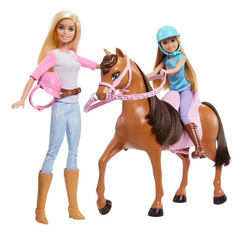 Foto 4 pulgar | Barbie Muñecas Y Caballo Con Accesorios Gxd65 Mattel