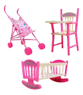 Foto 2 | Set De Muñeca De Juguete Con Carriola/Cuna Y Accesorios