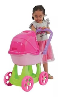 Foto 2 | Carriola para Muñecas Prinsel Mommy Mecedora Asa Reversible