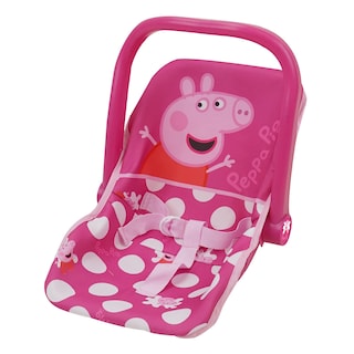 Foto 1 | Asiento de Coche para Muñeca Bebé Peppa Pig con Lunares Rosas y Blancos - Venta Internacional