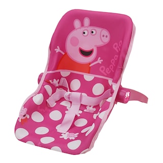 Foto 2 | Asiento de Coche para Muñeca Bebé Peppa Pig con Lunares Rosas y Blancos - Venta Internacional