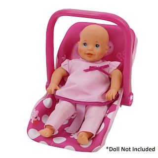 Foto 5 | Asiento de Coche para Muñeca Bebé Peppa Pig con Lunares Rosas y Blancos - Venta Internacional