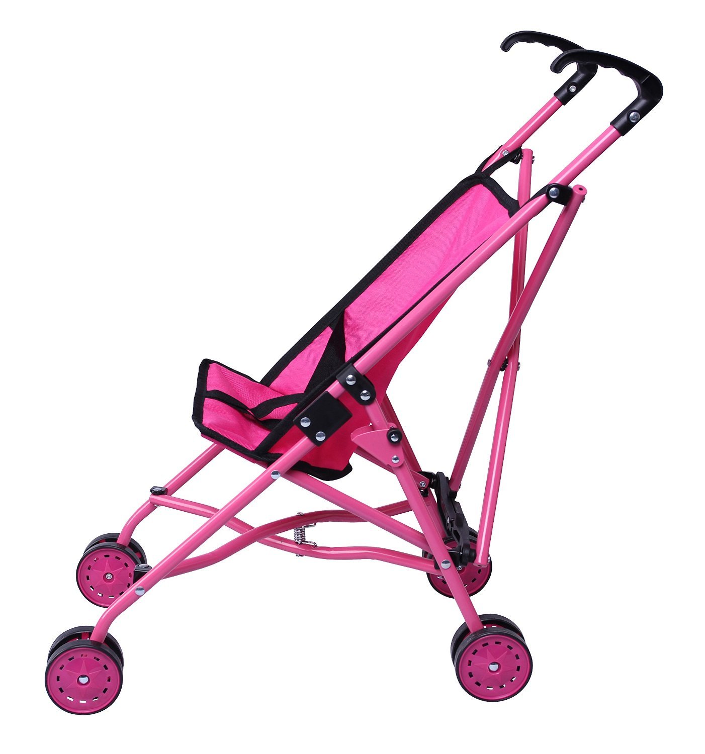 Foto 2 | Cochecito Para Muñecas Click N' Play Precious Toys, Color Rosa Intenso - Venta Internacional.