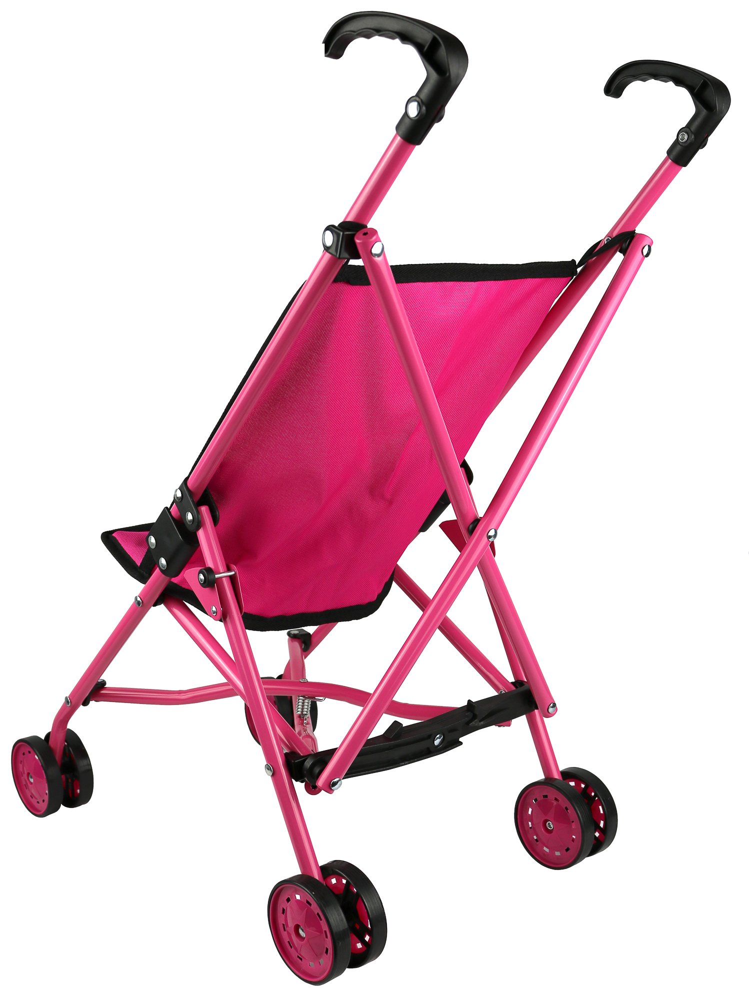Foto 3 | Cochecito Para Muñecas Click N' Play Precious Toys, Color Rosa Intenso - Venta Internacional.