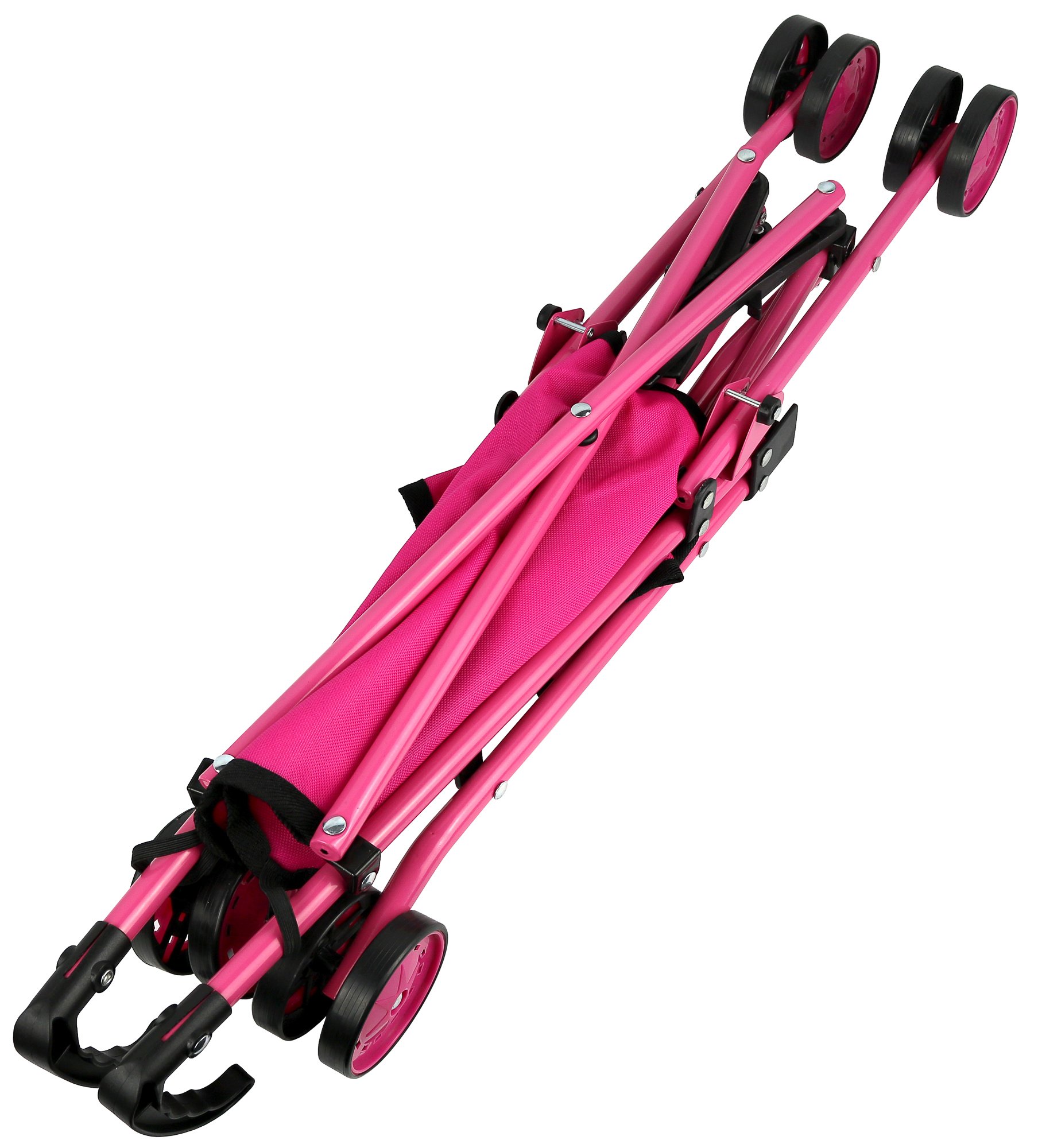 Foto 4 | Cochecito Para Muñecas Click N' Play Precious Toys, Color Rosa Intenso - Venta Internacional.