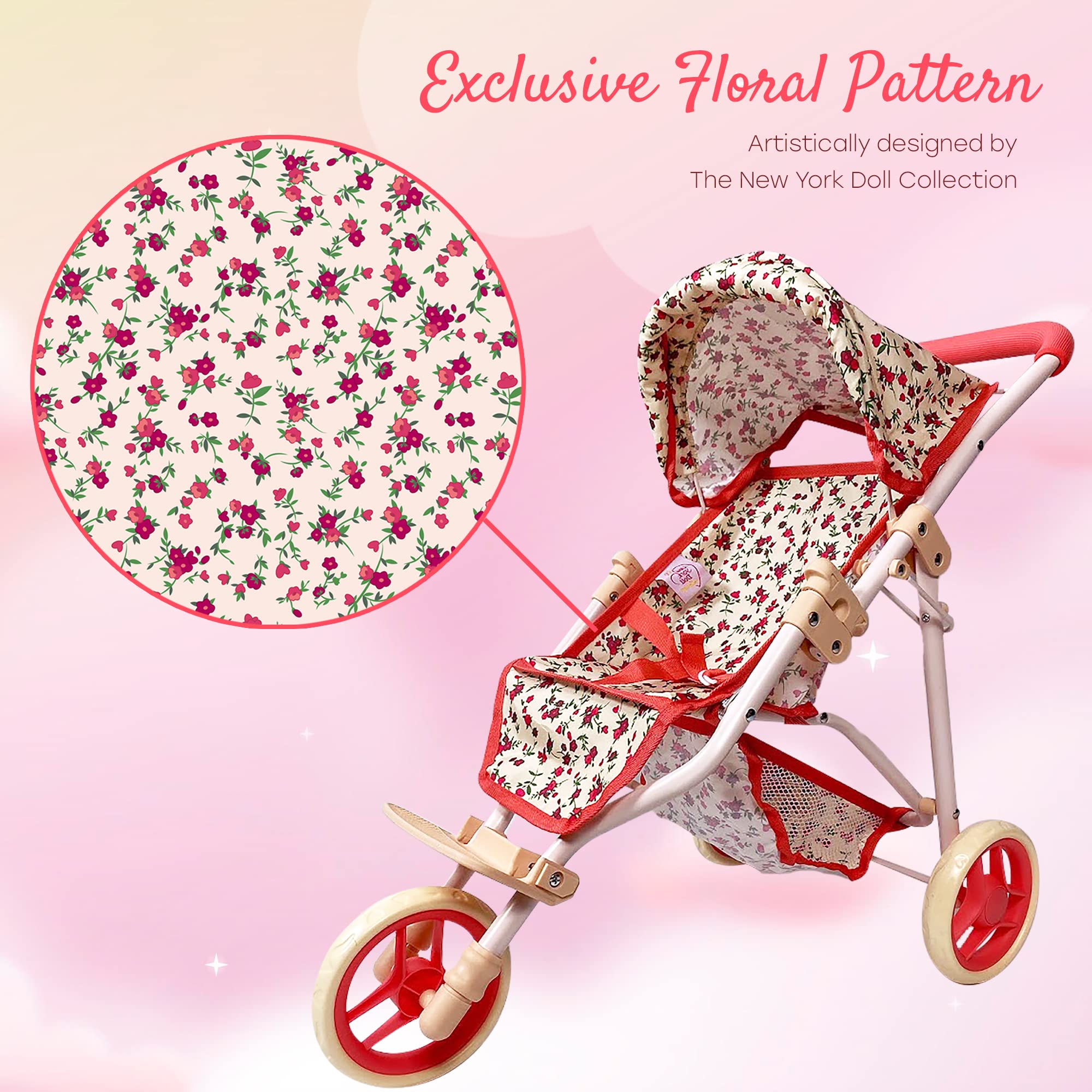 Foto 4 | Cochecito Para Muñecas De La Colección New York Doll Con Toldo - Venta Internacional.