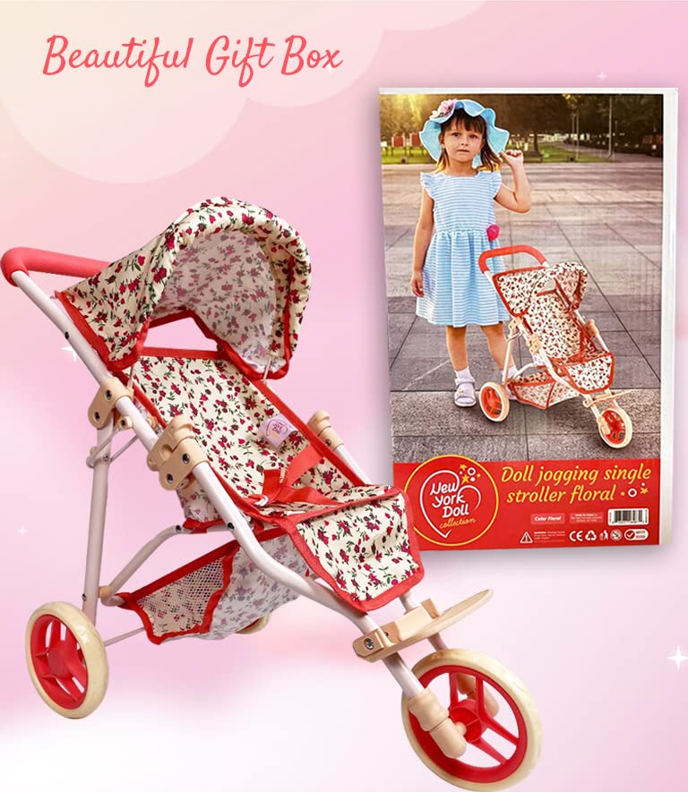 Foto 7 | Cochecito Para Muñecas De La Colección New York Doll Con Toldo - Venta Internacional.