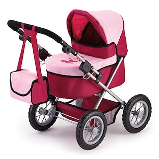 Foto 1 | Cochecito De Muñecas Bayer Design, Moderno, Burdeos, Rojo Y Rosa - Venta Internacional.