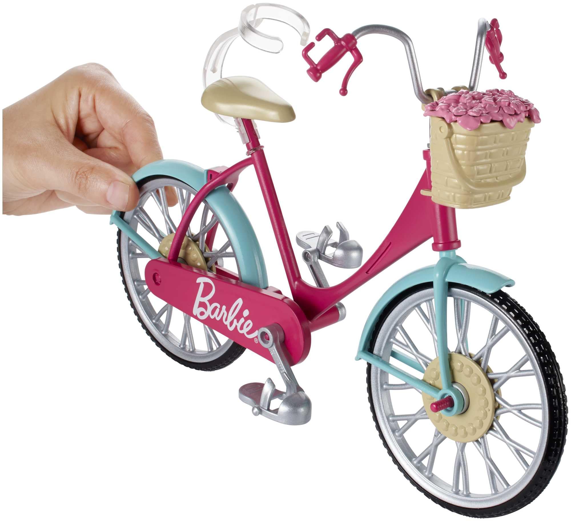 Foto 3 pulgar | Bicicleta Barbie Con Cesta De Flores Para Muñecas - Venta Internacional.