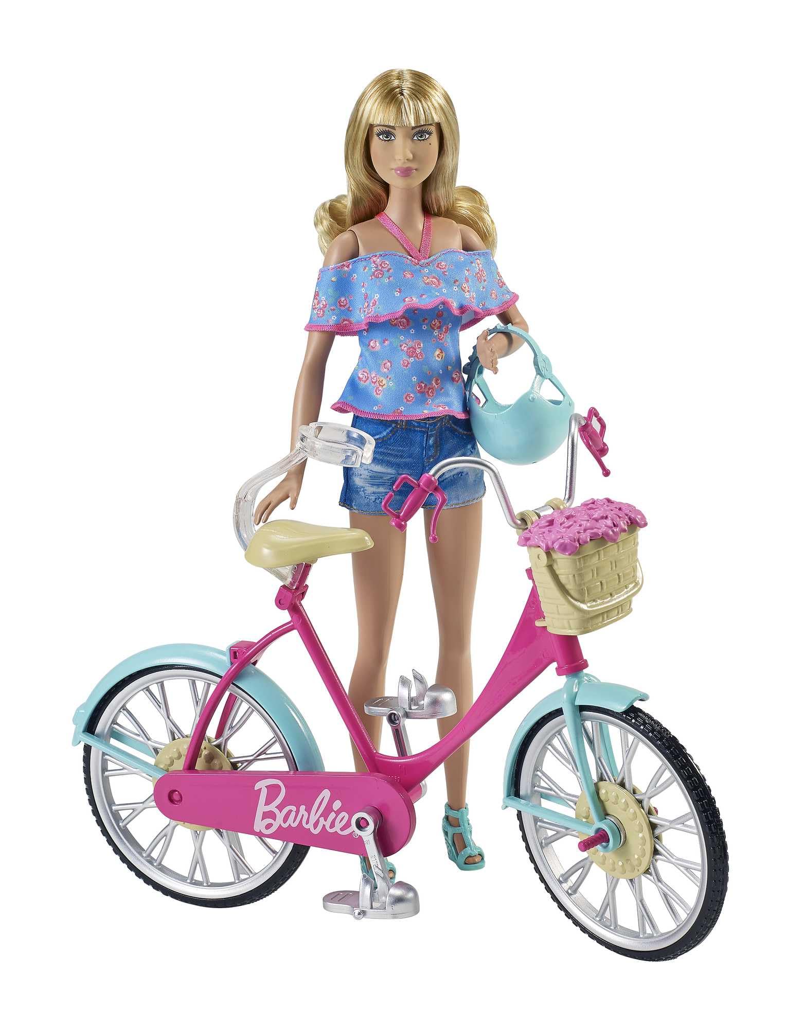 Foto 6 pulgar | Bicicleta Barbie Con Cesta De Flores Para Muñecas - Venta Internacional.
