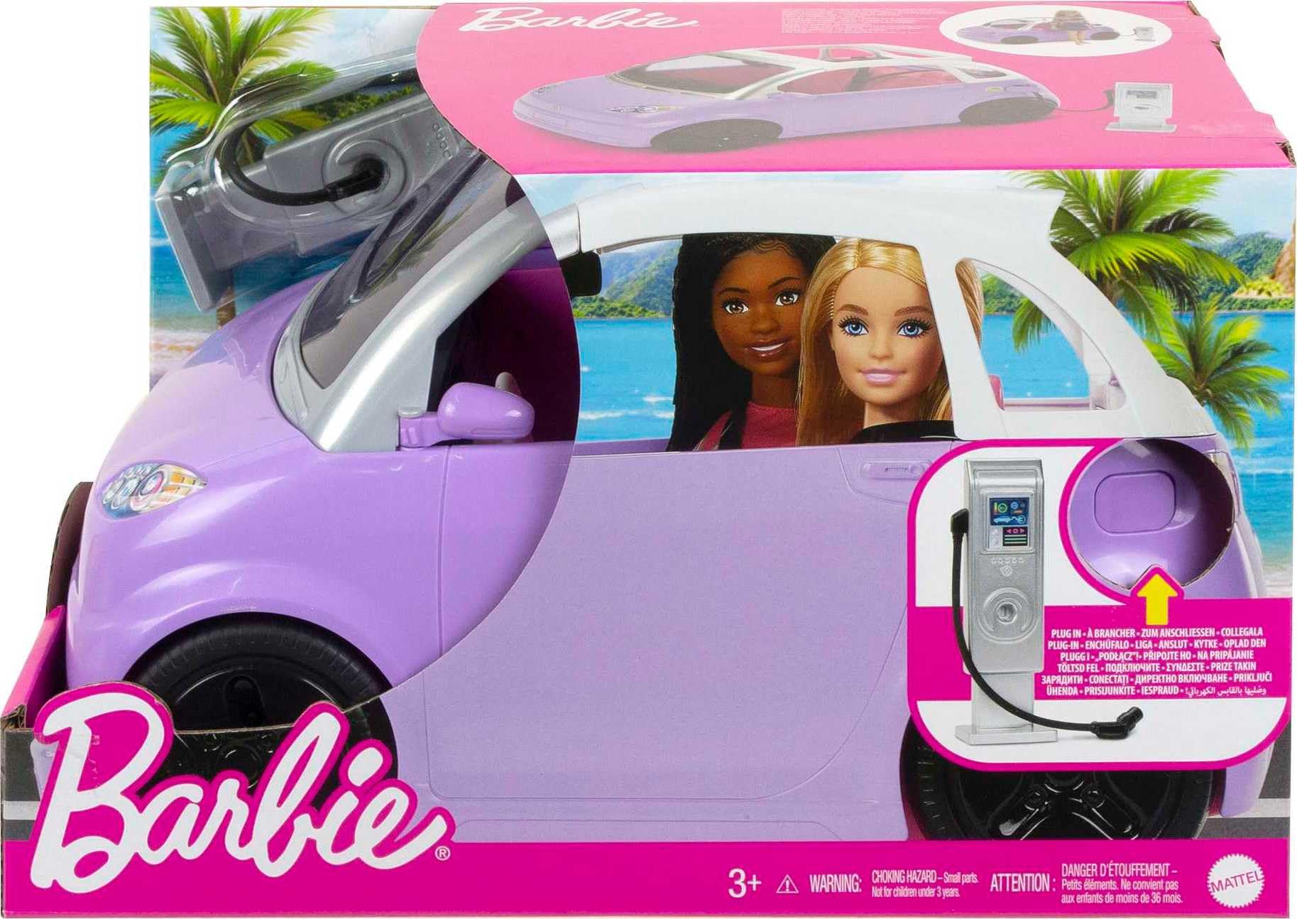 Foto 6 | Vehículo Eléctrico Barbie De Juguete Con Estación De Carga, Color Morado - Venta Internacional.