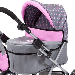 Foto 7 | Cochecito De Muñecas, Diseño De Bayer, Modernos Lunares Grises/rosas Para Muñecas De Hasta 18 Años - Venta Internac