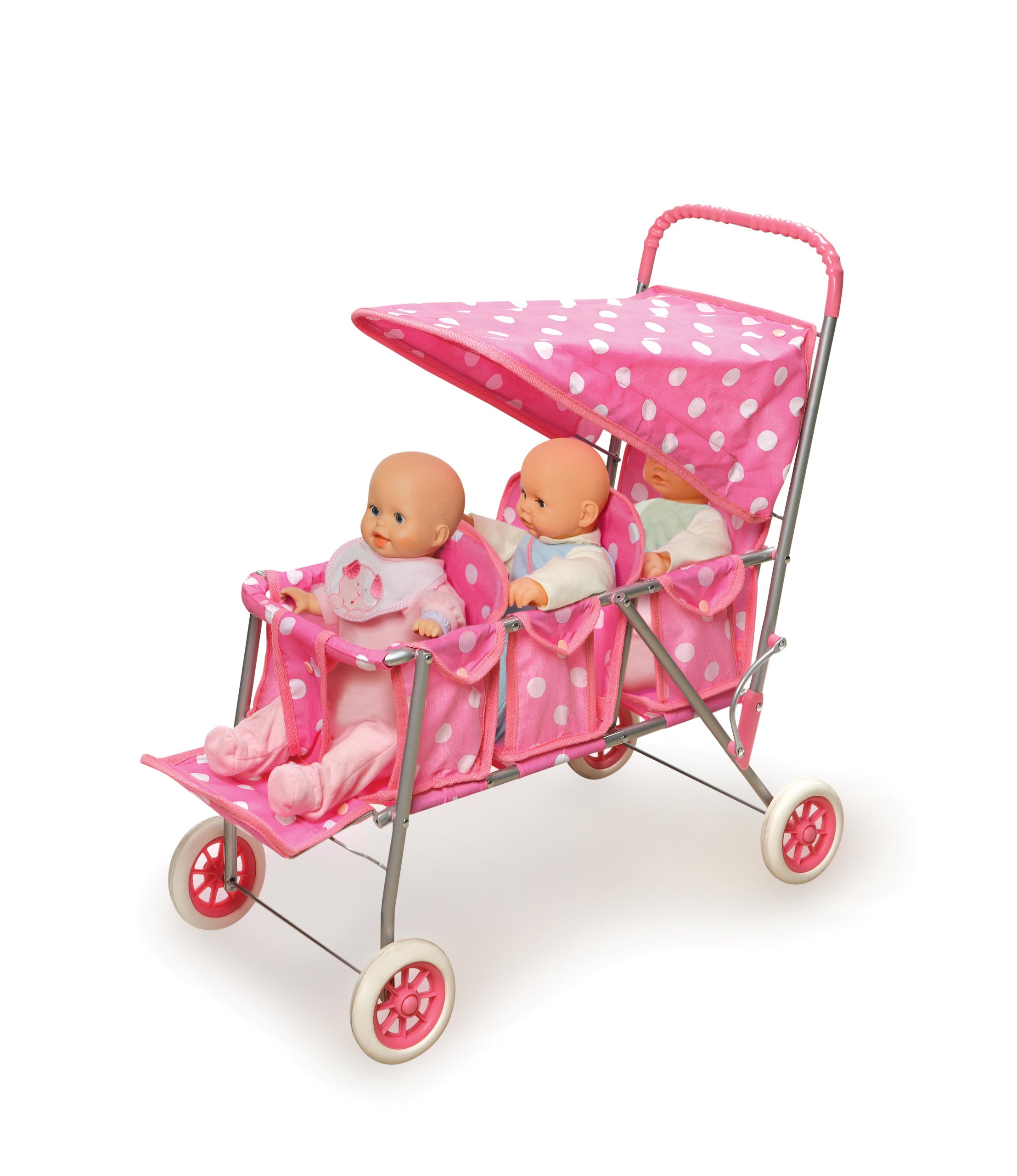 Foto 3 pulgar | Toy Stroller Badger Basket Triple Para 3 Muñecas De Hasta 18 Pulgadas - Venta Internacional.