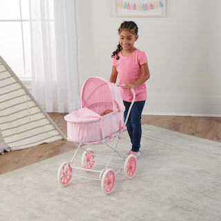 Foto 2 | Cesta Para Cochecito Y Portabebés, Color Rosa, 22 Pulgadas, De Toy Doll - Venta Internacional.