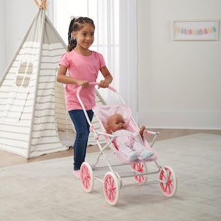 Foto 7 | Cesta Para Cochecito Y Portabebés, Color Rosa, 22 Pulgadas, De Toy Doll - Venta Internacional.
