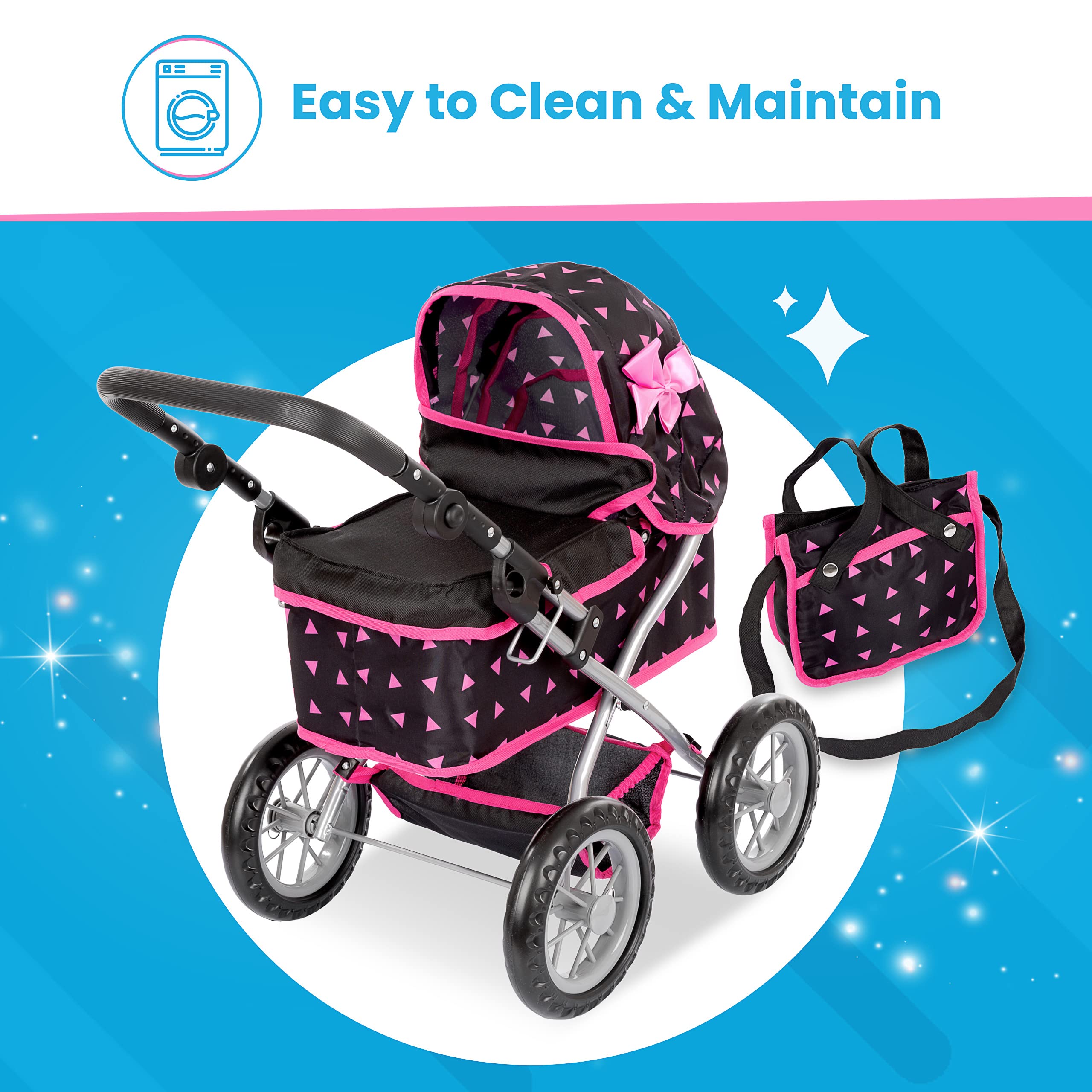 Foto 6 | Cochecito Baby Doll Kinderplay Kp0261r Con Asa Ajustable - Venta Internacional.
