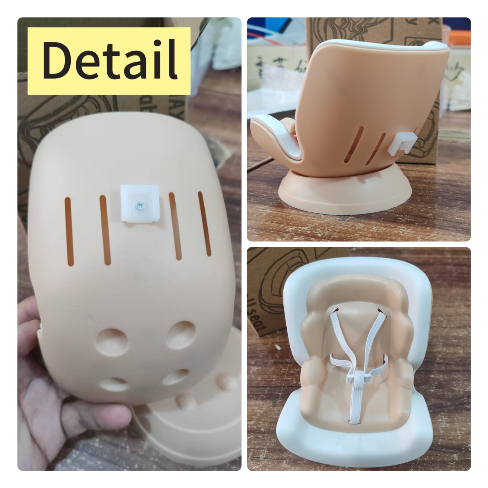 Foto 6 pulgar | Protector De Asiento De Coche Para Muñeca Labubu De 17 Cm Con Accesorios, Color Rosa - Venta Internacional.