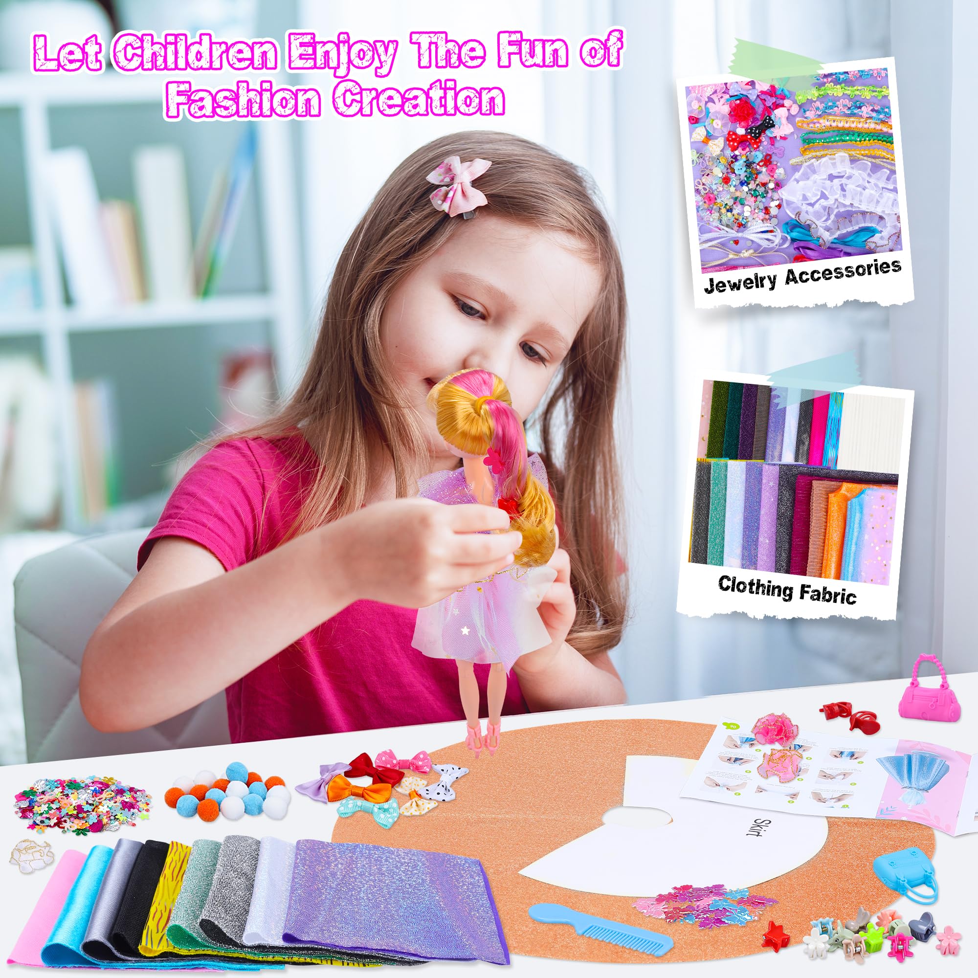 Foto 6 | Kit De Diseñador De Moda Minifun Con 3 Muñecas Y 3 Maniquíes Para Niñas - Venta Internacional.