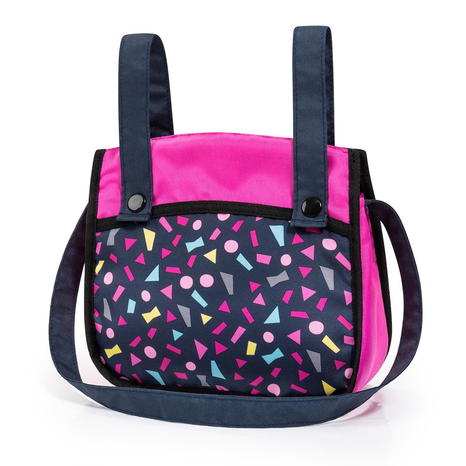 Foto 6 pulgar | Cochecito De Muñecas Bayer Design Xeo Shapes Azul Marino Y Rosa Para Muñecas De 52 Cm - Venta Internacional.