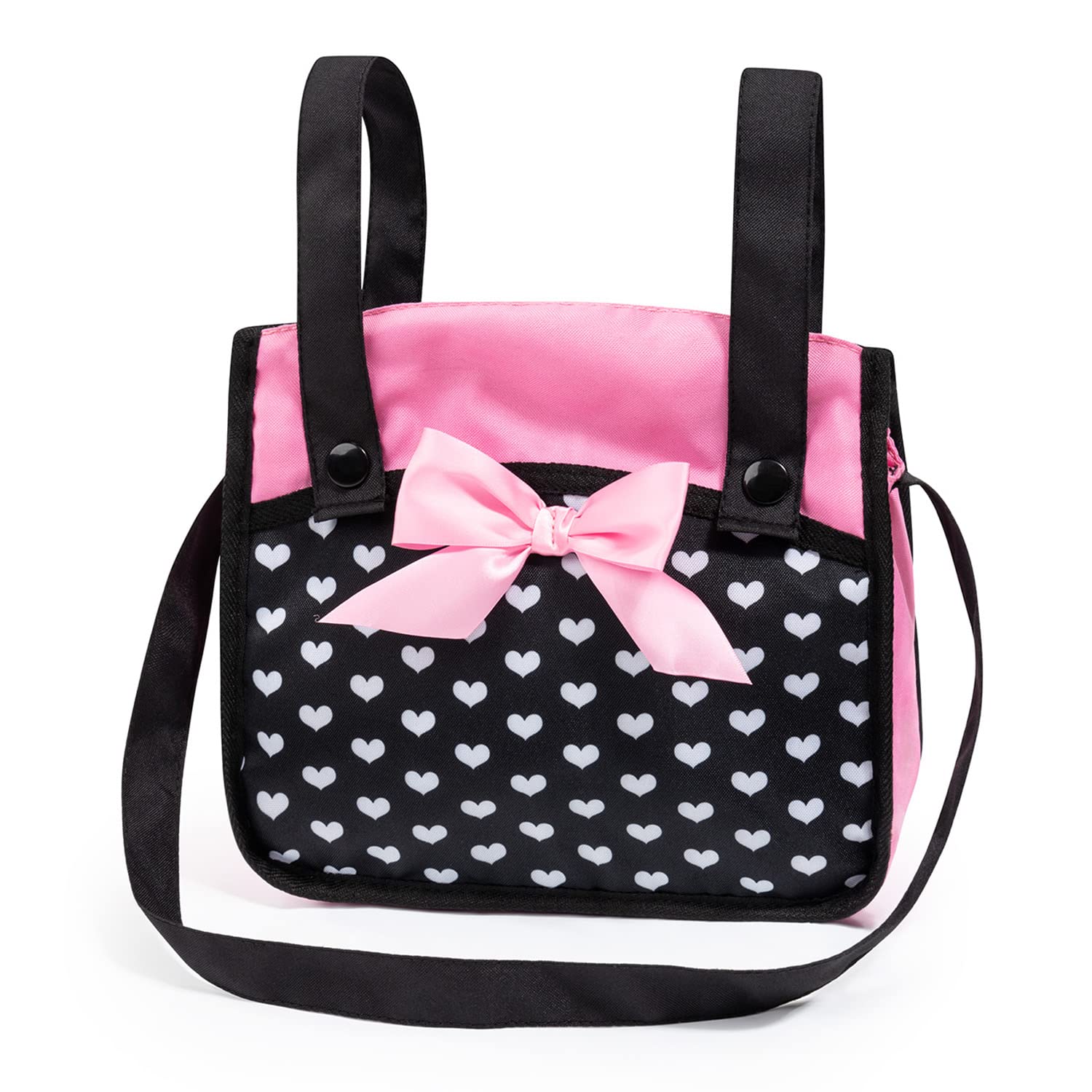 Foto 5 | Cochecito De Muñecas Bayer Design Xeo Hearts, Negro Y Rosa, 52 Cm, 3 O Más - Venta Internacional.